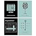 Home Sweet Home - Housewarming Gift for Women and Men - Wine Bottle Label Stickers - Set of 4