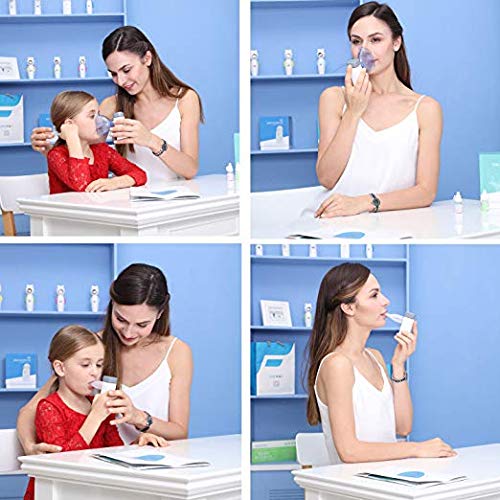 Intee Handheld Portable Inhaler Ultrasonic Nebulizer Strong Mist for Kids Adults