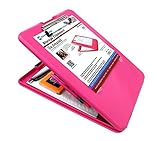 Saunders SlimMate Plastic Storage Clipboard, Letter Size, Pink