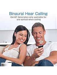 FancyTech Auriculares inalámbricos de segunda generación, Bluetooth V5.0 estéreo, conexión rápida, graves profundos, mini auriculares con funda de carga