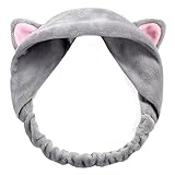 Sanwood® Cute Womens Girls Cat Ears Headband Beauty Hair Band (Grey)