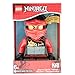 LEGO Ninjago Sky Pirates Kai Kids Minifigure Light up Alarm Clock | red/Black | Plastic | 9.5 inches Tall | LCD Display | boy Girl | Official