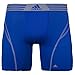 adidas Men's Climalite Flex Boxer Brief Underwear, Bold Blue/Tech Grey, Medium