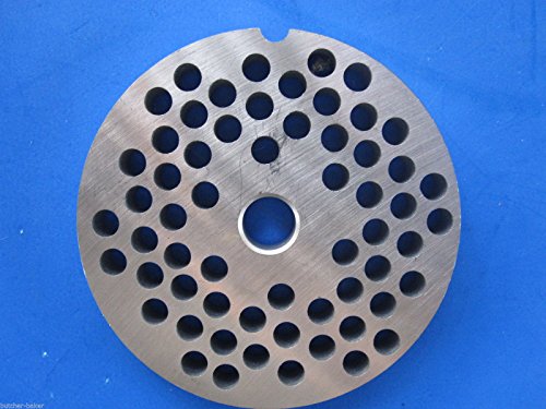 Smokehouse Chef size #22 x 1/4 (6 mm) holes Meat Grinder Plate Disc fits Hobart 8422 4322 4622 4822 100% Stainless Steel