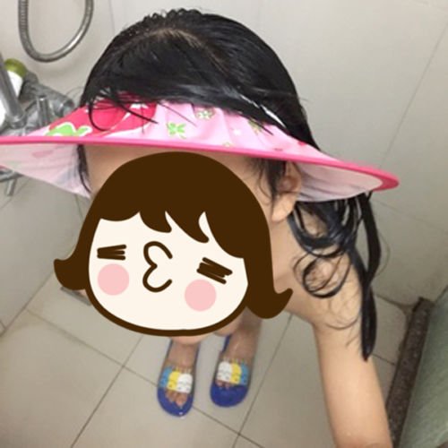 NPLE--[Manito Shampoo Cap] Baby Kid Child Adult Shampoo Bath Shower Cap Hat Wash Hair (Pink)