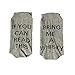 MUST ROSE SPORTS AND HOMEWEAR Unisex Novelty Cotton Socks IF YOU CAN READ THIS Talking Socks (Dark grey)