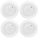 4 Pack Battery Operated Smoke Detector & Fire Alarm with Photoelectric Sensor,Easy to Install with Test Button primary