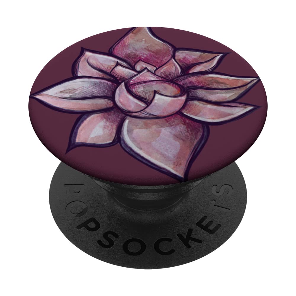 Pink Lotus Flower Art purple Lotus Blossom PopSockets Swappable PopGrip