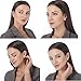 925 sterling silver stud earrings Stud Earrings for Women Round Cubic Zirconia Studs Plated Rose Gold, 3-8mm (6 Pairs)