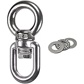 Dakzhou Bearing Swing Swivel 360° Rotary 820 lb Capacity, Safe and Reliable Suspension Connection Accessories for Swing Air Dance Hammock Chair Yoga Swing Climbing Projects