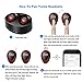 Bluetooth Headphones, Losei Dual Wireless Earbuds True Mini Twins Stereo Bluetooth Headset V4.1 Earphones with Built-in Mic and Charging Case for iPhone Samsung iPad and Most Android Phones (Red)