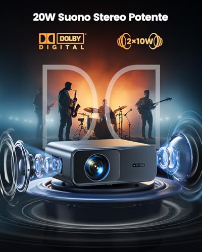 4K Projector 【Google TV/Voice Assistant】Compatible with Netflix, 38000 Lumens Auto Focus/Keystone Wimius Projector 4K Smart TV for Home, WiFi Bluetooth Video Projector Home Cinema/Outdoor