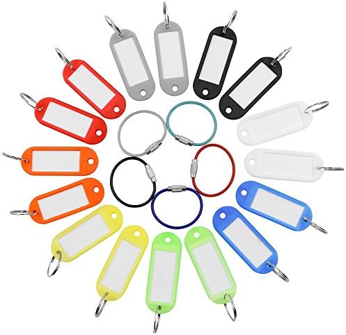 InterUS Key Caps Tags &amp; keychain, Key Ring, A New combination to Key Storage.