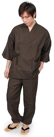 【クリックで詳細表示】[オオキニ] 作務衣 綿 メンズ 軽やかウルトラライト 綿作務衣 さむえ