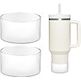HEYSKAY 2pcs Protective Silicone Boot Sleeve for Stanley Quencher Adventure 40oz Tumbler & IceFlow 20oz 30oz, and Compatible with 12-24oz Hydro Flask Water Bottle Accessories