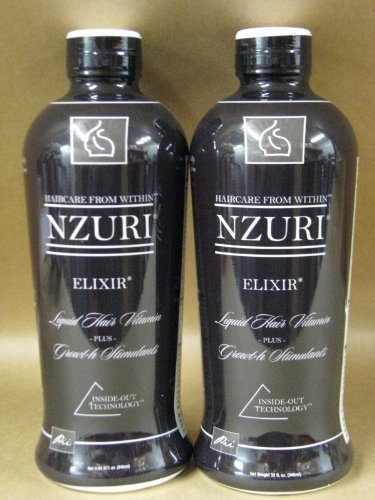 2-32 oz Bottles - Nzuri Elixir - Liquid Hair Vitamin Plus Growth Stimulants