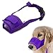Bluecookies Dog Breathable Mesh Nylon Muzzles with Adjustable Velcro, Large, Purple