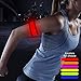 Higo LED Sports Armband Glow In the Dark Safety Light for Running, Jogging, Cycling, or Walking(Red)