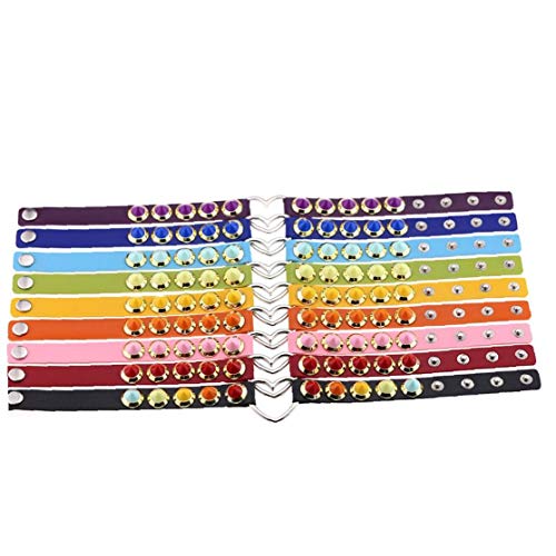 Aisoway-Pelle-Collana-del-Collare-Monili-Registrabili-Girocollo-Cuore-Punk-Clavicola-Decorazione-del-Ribattino-del-Collo-per-Gli-Uomini-Femminile