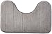 YCCTEAM U-shaped High Density Space Memory Cotton Toilet Bathroom Carpet Floor Mats (15.7 x 23.6 Inch ,Grey)