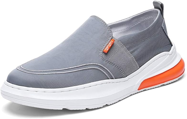 Amazon Awor スニーカー メンズ スリッポン ローファー ローカット キャンバスシューズ シンプル ファッション デッキシューズ 軽量 通気 クッション 紳士靴 男性 フラットシューズ カッコイイ コンフォート カジュアルシューズ スニーカー