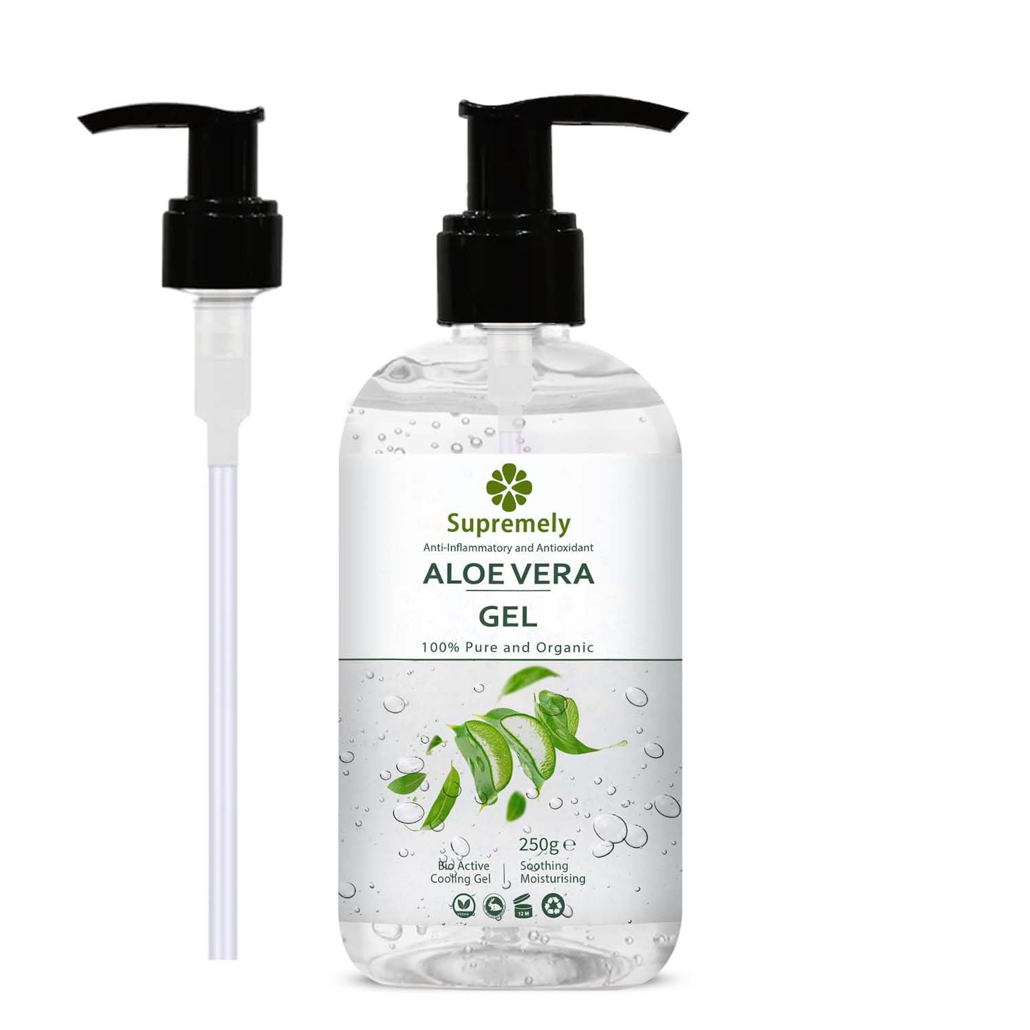 Supremely Naturals Aloe Vera Gel | Nourishing Care for Hair, Skin, and Face | A Multi-Purpose Miracle for Head-to-Toe Hydration and Care
