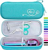 ButterFox Semi Hard Stethoscope Case for Classic III, Cardiology IV Diagnostic, Lightweight II S.E, and More Stethoscopes with Pocket for Nurse Accessories (Turquoise)