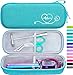 ButterFox Semi Hard Stethoscope Case for Classic III, Cardiology IV Diagnostic, Lightweight II S.E, and More Stethoscopes with Pocket for Nurse Accessories (Turquoise) primary