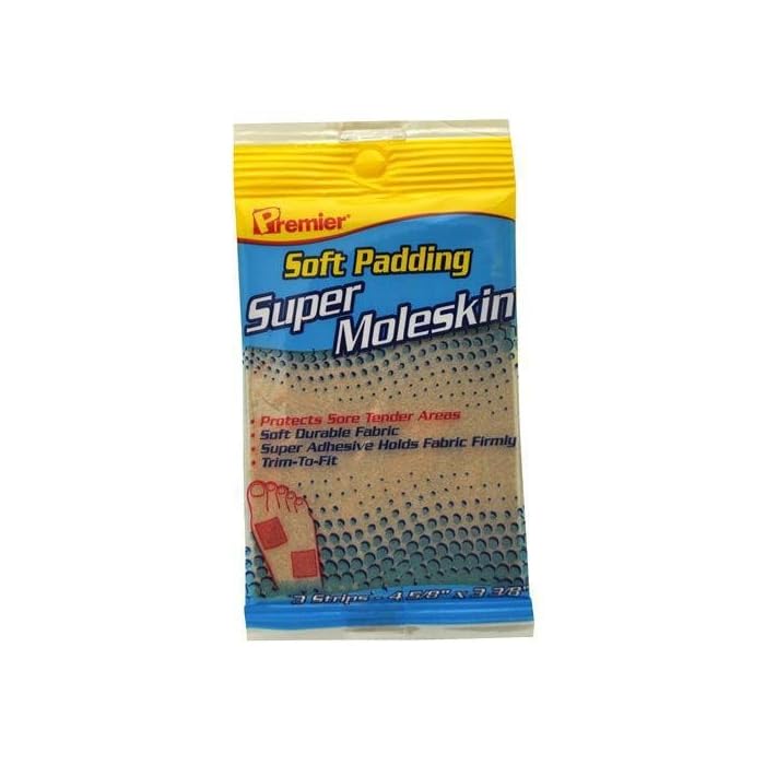 Premier Super Moleskin Soft Padding 4.6" X 3.4" (6 Pack)