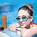 Ynport Mens/Womens Polarized Full Charcoal Bamboo Frame Classic Wooden Coated Sunglasses, Vintage Eyewear, Floating Wayfarer