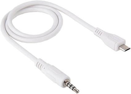Amazon Com Audio Cables 3 5mm Male To Micro Usb Male Audio Aux Cable Length About 50cm Home Audio Theater