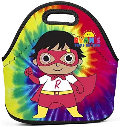 ESK712S Fashion R_yan_to_ys Insulated Neoprene Lunch Bag for Men Women and Kids Reusable Soft Lunch Box for Work and School Water Resistant