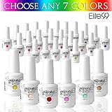 Elite99 Pick Any 7 Colors Soak Off Gel Nail Polish UV LED Color Nail Art Gift Set 241 Colors Available 241 Colors Available