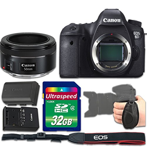 Canon EOS 5DS R DSLR Camera Bundle with Canon EF 24-105mm f/4L IS USM Lens + 32gb Memory SD Card + Grip Strap - International Version (No Warranty)