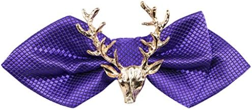 OCIA® Handmade Gold Deer Decoration Mens Bow Ties
