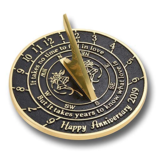 The Metal Foundry Customized Wedding This Unique Large Sundial Gift Idea is A Great Present for Him, for Her Or for A Couple to Celebrate Years of Marriage