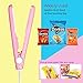 MaikcQ Food Bag Heat Sealer Handheld Mini Sealing Machine for Airtight Food Storage Smart Control Corrugated Suspension Heating Sheet Hand Pressure Sealing Machine with 43.3 inches Cable - Pink