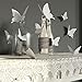 YINGKAI Mariposa in Gossip Girl 12pcs/Pack PVC 3D Decorative Butterflies Removable Wall Art Sticker for Home Decor and Wedding Party Decoration (White)