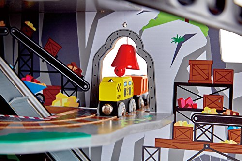 Hape Kids Wooden Railway Mighty Mountain Mine Set