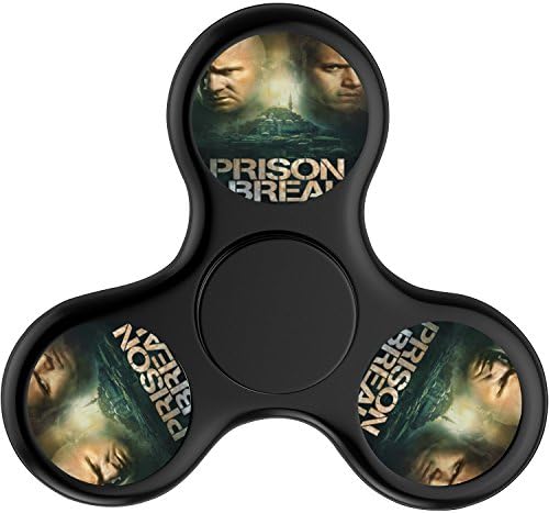 New Style Prison Break Tri-Fidget Spinner Hand Toy Relieve Anxiety Tattoo-Black£¬Anxiety and ADHD Finger Spinner Stress Reducer For Kids &amp; Adult