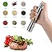 Pepper Grinder, Stainless Steel Pepper Mill Durable Salt Grinder One Hand Operation Salt Pepper Mill 2 Pack