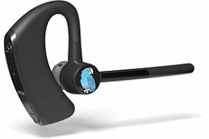 BlueParrott M500-XT Mono Bluetooth Wireless Noise-Cancelling Headset, Intelligent Dual Mic, 11-Hour Talk Time, Black
