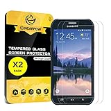 [2 Pack] Samsung Galaxy S6 Active Screen Protector, Nearpow [Tempered Glass] Screen Protector with [9H Hardness] [Crystal Clear] [Easy Bubble-Free Installation] [Scratch Resist] (Not For Galaxy S6)