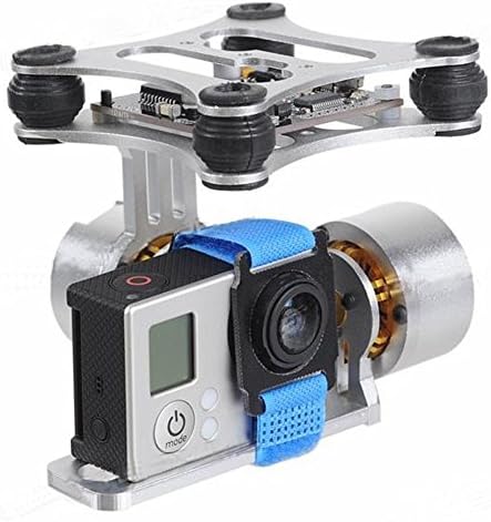 Neewer® Brushless Gimbal Camera Mount w/ Motor &amp; Controller for DJI Phantom F450 F550 X525 Gopro Hero 1/2/3/3+/4 (Silver)