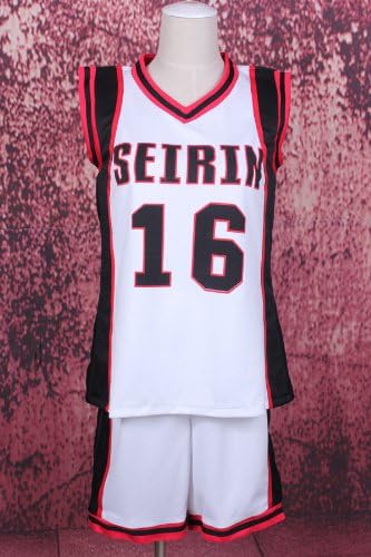 Amazon コスプレ衣装 黒子のバスケ テツヤ二号 誠凛高校 背番号16ユニフォーム コスチューム オーダーサイズ コスプレ 仮装 通販