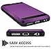 Vofolen Case Protective Shell Shockproof Rubber Bumper Case Anti-Scratches Hard Cover Purple
