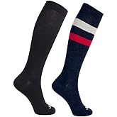 ja vie 80% Merino Wool Extra Comfort Graduated Compression Stripe Socks for Women & Men (15-20mmHg)