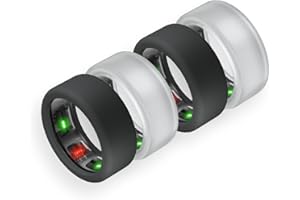 BandSmith Silicone Ring Cover Compatible with Oura Ring Protector, Elastic Case for Oura Ring Gen 4/3 Working Out - Patent Protected (Black*2+Clear*2, S for 678910)
