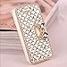 iPhone 7 Plus Wallet Case,Inspirationc and Made Luxury 3D Bling Crystal Rhinestone Leather Purse Flip Card Pouch Stand Cover Case for iPhone 7 Plus 5.5 Inch--Silver