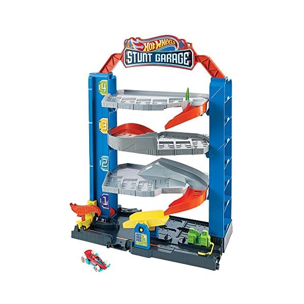 Hot-Wheels-GNL70-Stunt-Garage-Play-Set Hot Wheels GNL70 Stunt Garage, Play Set